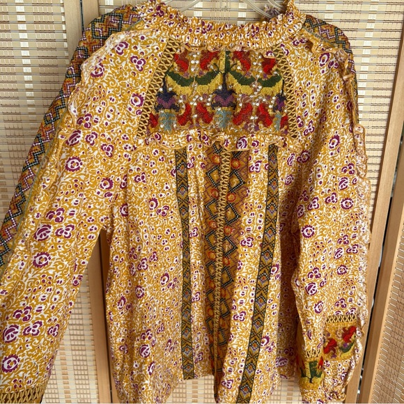 Maeve Goldie Embroidered Anthropologie Blouse - Picture 14 of 14